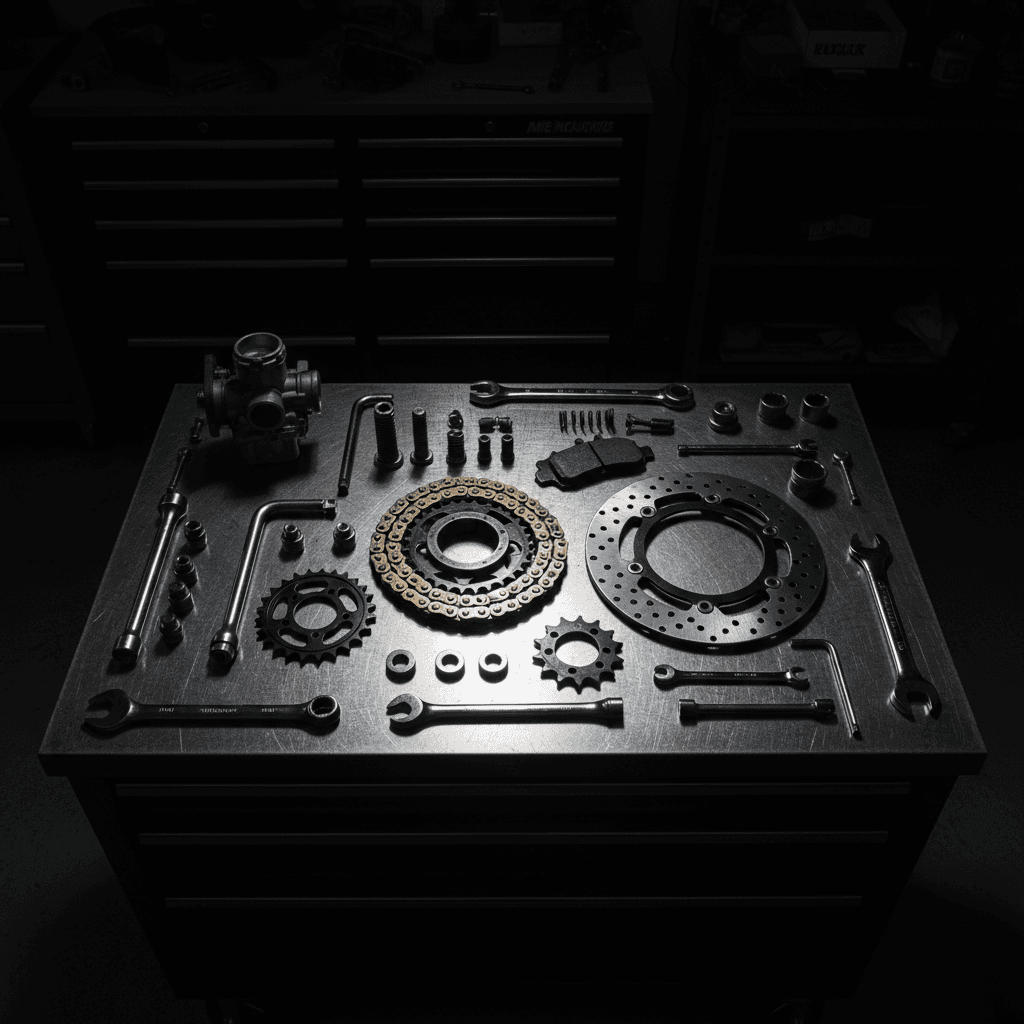 Hochwertige Motorrad-Ersatzteile und Werkzeuge