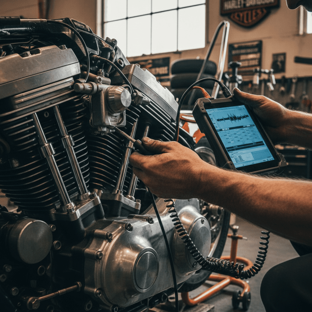 Professioneller Kettenservice und Wartung am Motorrad